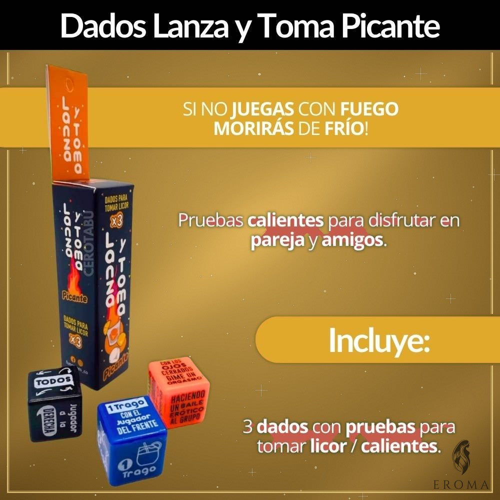 Dados Juego Lanza y Toma Hot para Adultos - vista 2