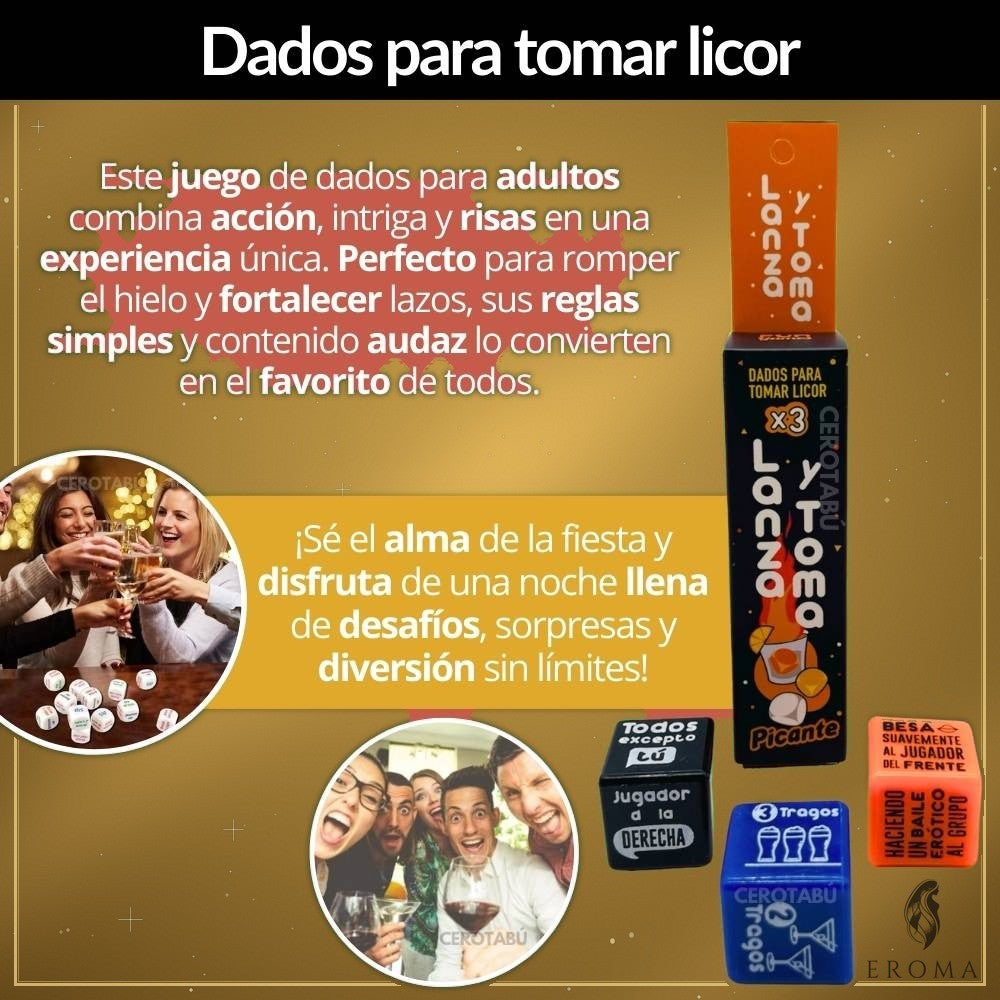Dados Juego Lanza y Toma Hot para Adultos - vista 3