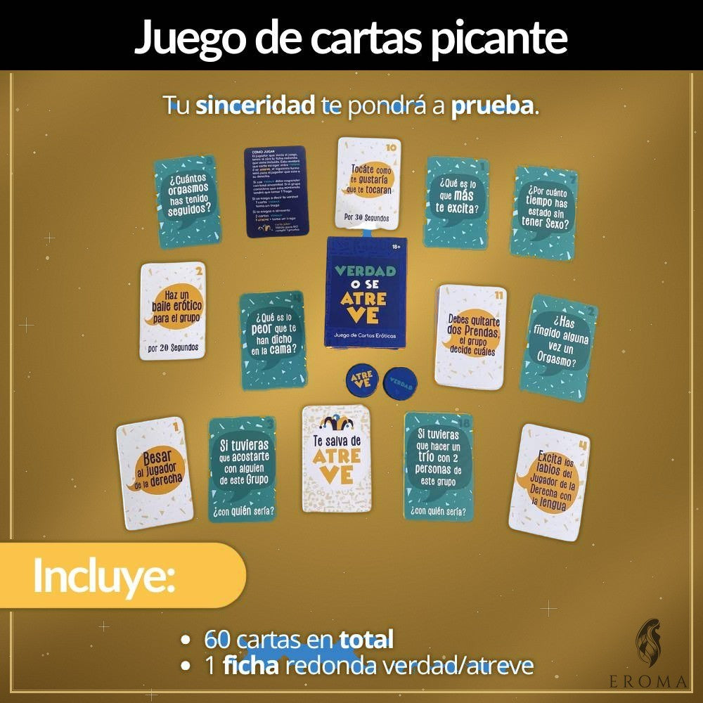 Juego de Mesa Verdad o Se Atreve Sensual - vista 2