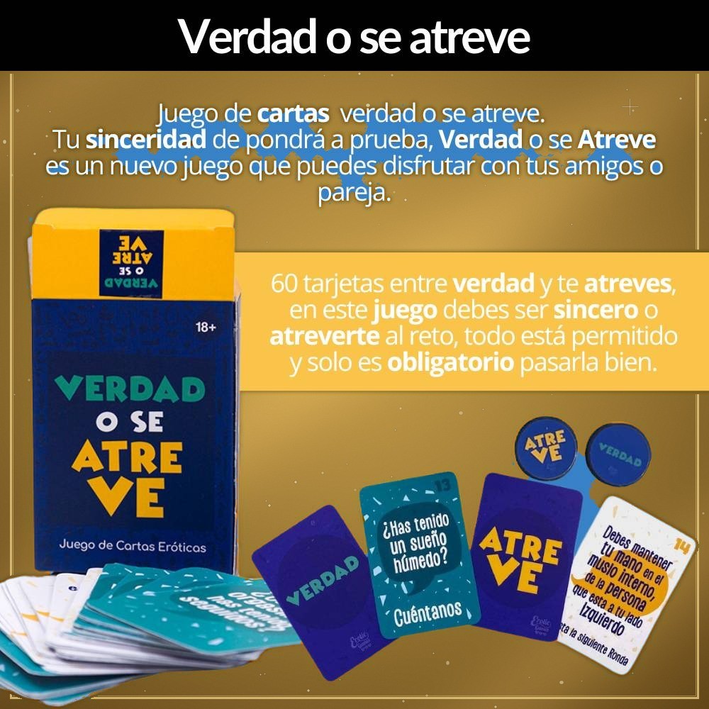Juego de Mesa Verdad o Se Atreve Sensual - vista 3