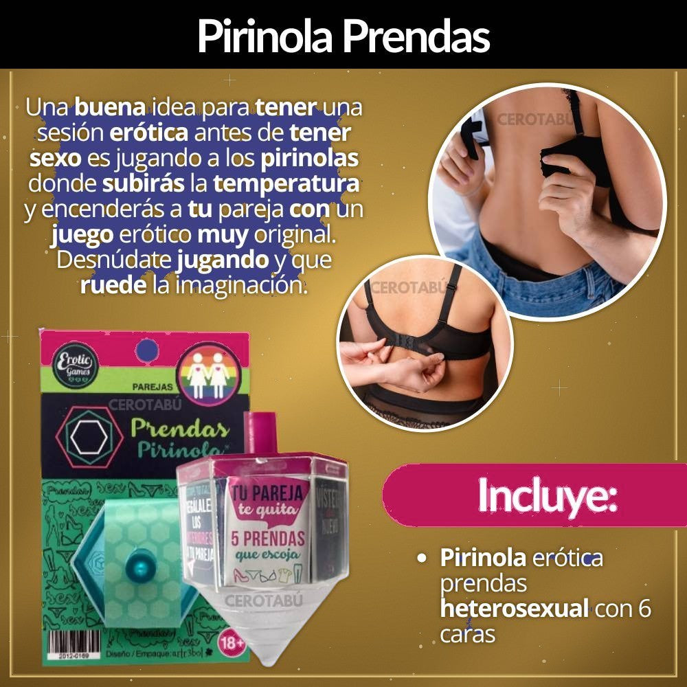 Pirinola Erótica de Prendas - vista 2