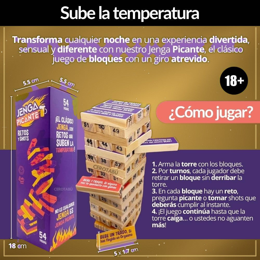 Jenga Picante para Adultos - vista 2