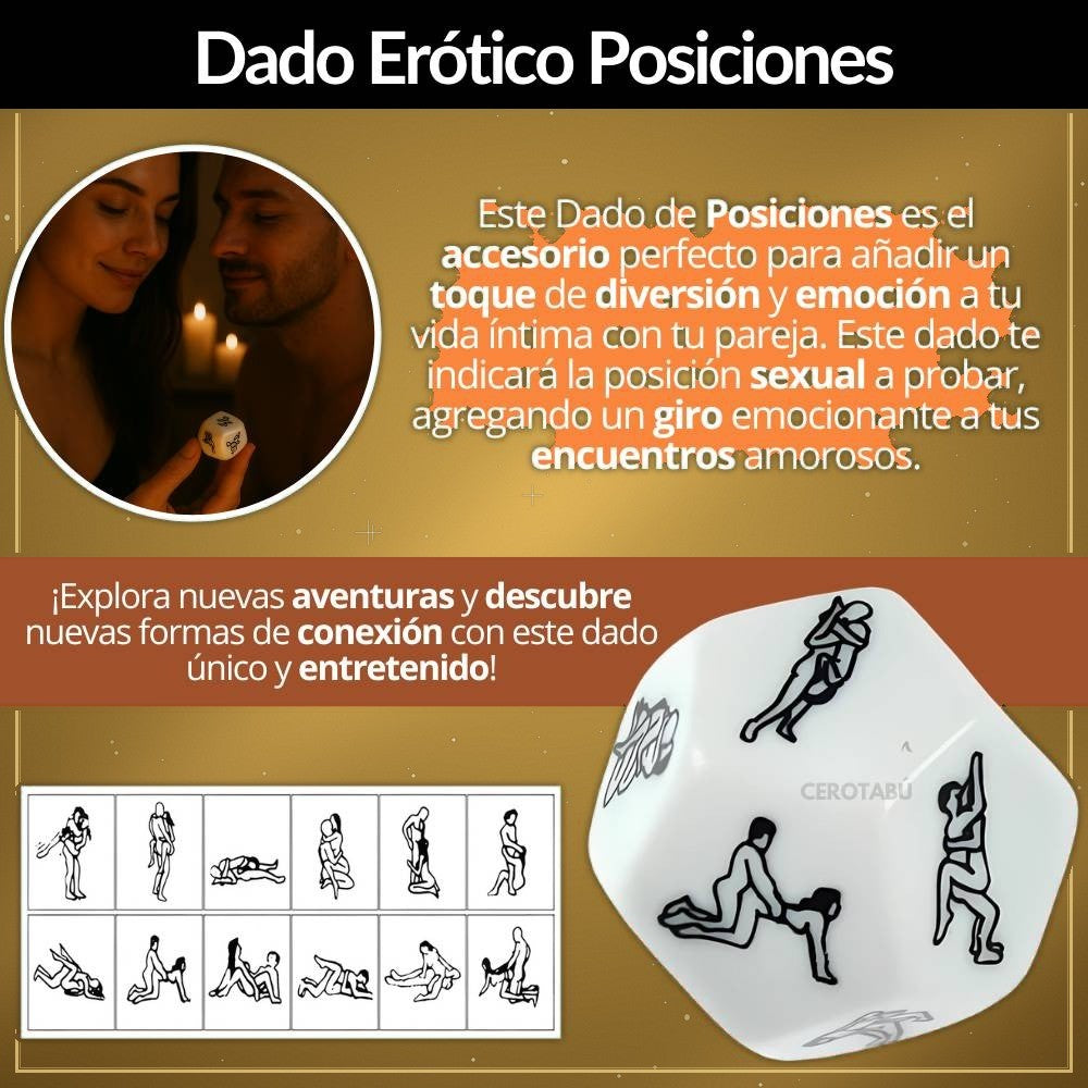 Dado Erótico de 12 Posiciones - vista 2