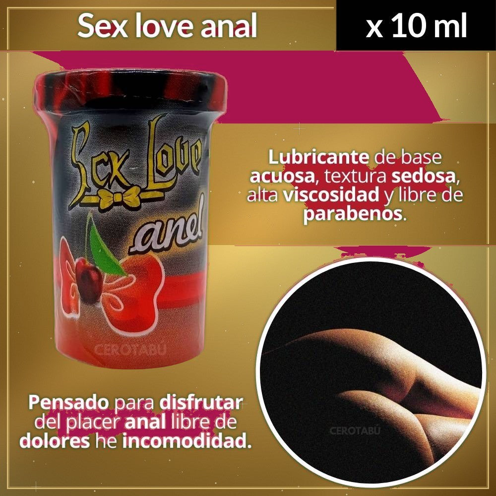 Lubricante Anal Sex Love sin Dolor 10ml - vista 3