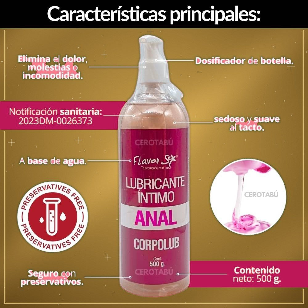 Lubricante Anal Dilatador Corpolub 500ml - vista 3