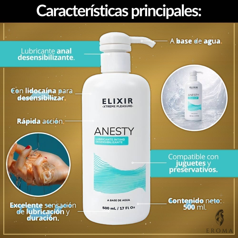 Lubricante Anal Relajante Anesty 500ml - vista 2