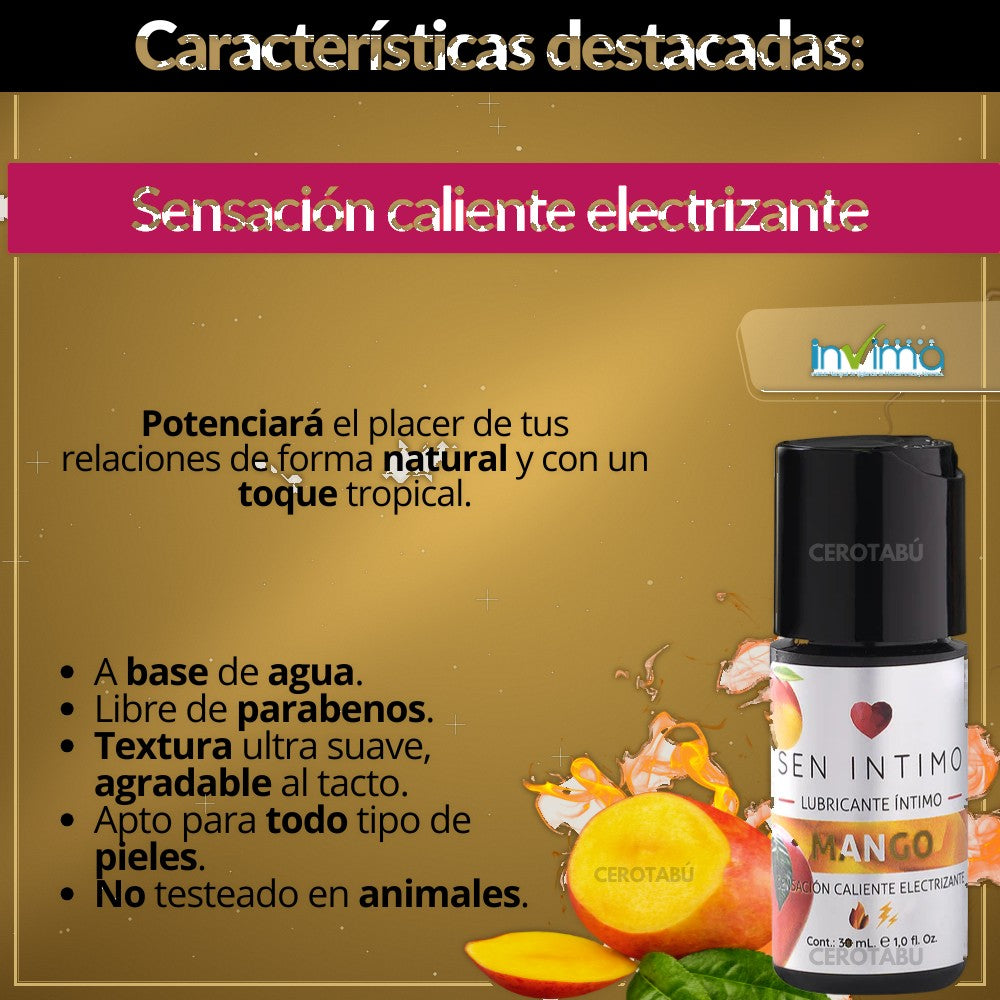 Lubricante Electrizante Sabor Mango 30ml - vista 2