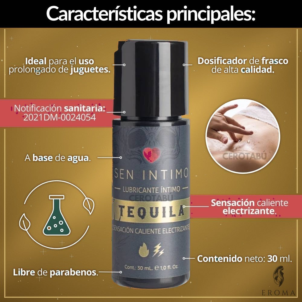 Lubricante Caliente Sabor Tequila 30ml - vista 3