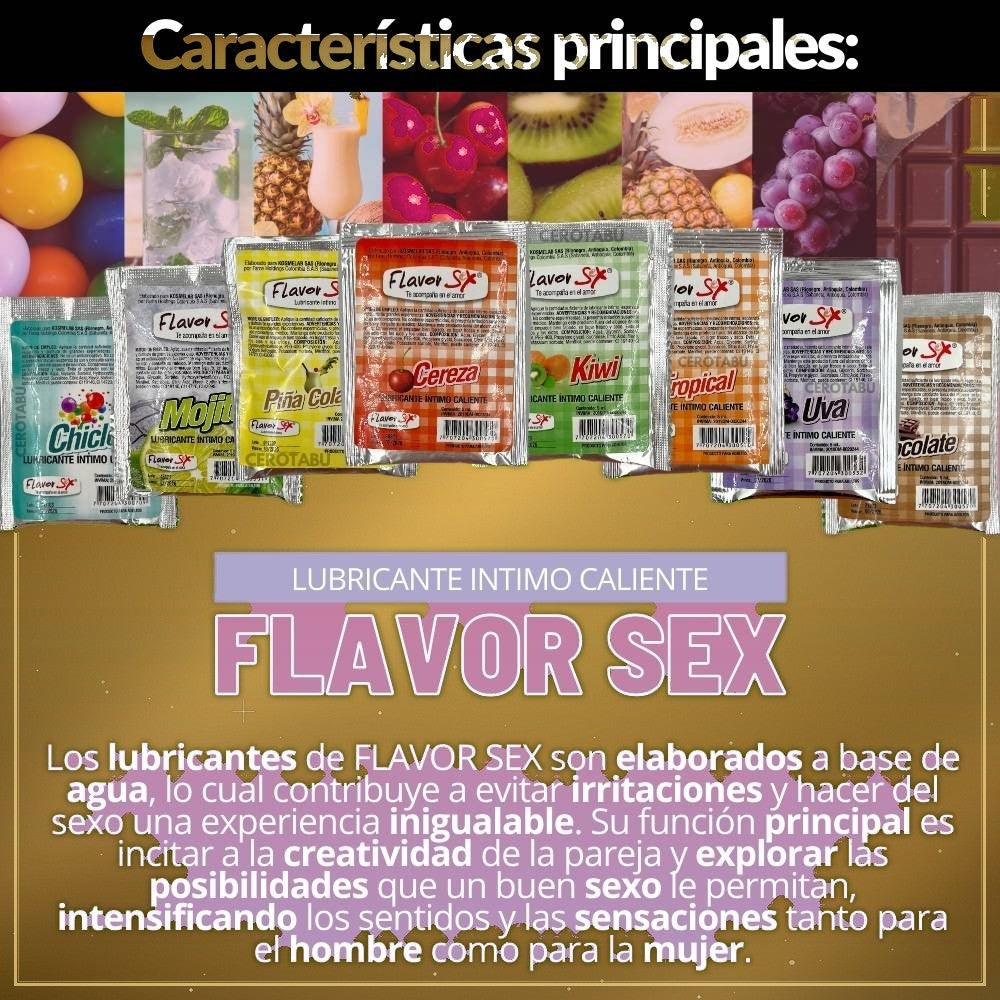 Lubricante Caliente Comestible Sachet - vista 2