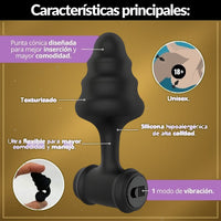 Plug Vibrador Dilatador Anal 7,5cm - vista 2