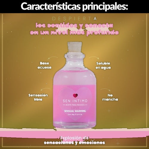 Aceite Corporal Masajes Tibio 60ml - vista 2