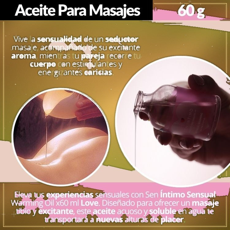 Aceite Corporal Masajes Tibio 60ml - vista 3