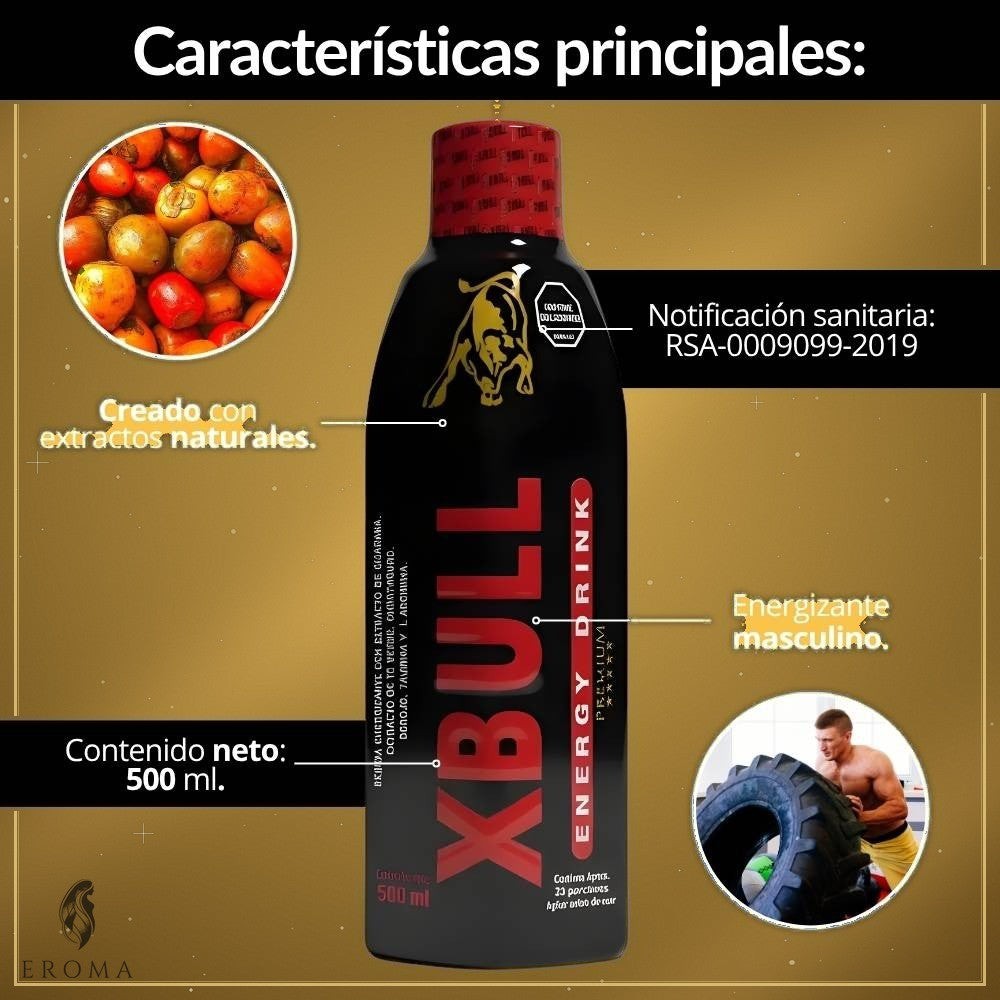 Energizante Masculino X-Bull 500ml - vista 2