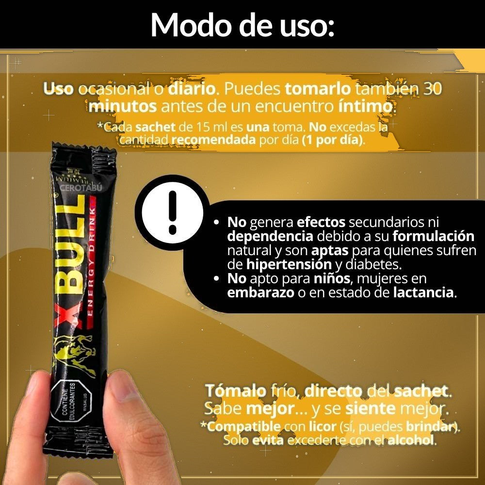 Energizante Masculino Xbull Sachet - vista 2