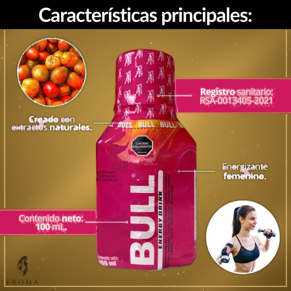 Energizante Femenino Bull 100ml - vista 2