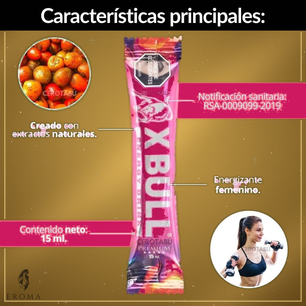 Energizante Femenino Xbull Sachet - vista 2