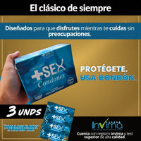 Condones Clásicos x3 Unidades - vista 3
