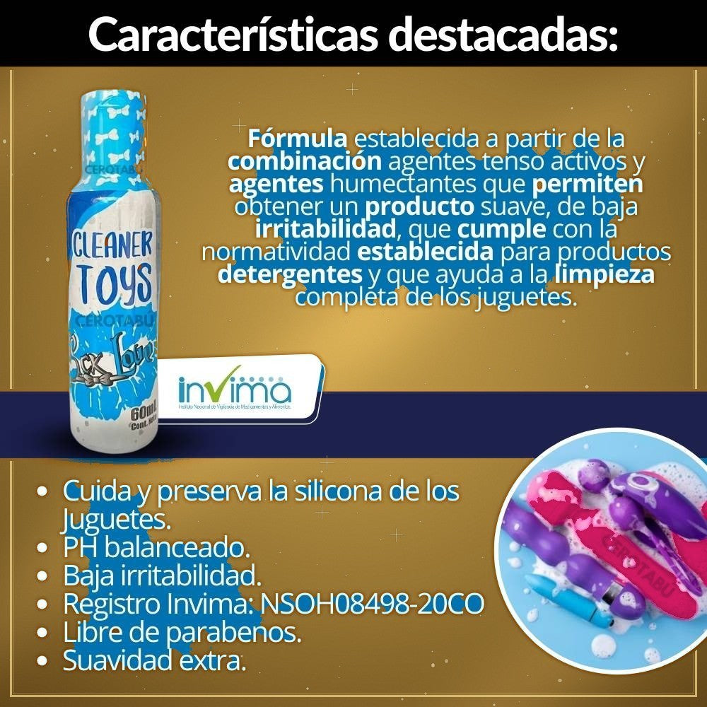 Toy Cleaner Limpiador de Juguetes 60ml - vista 3