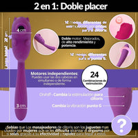 Vibrador 2 en 1 Succionador Premium - vista 3