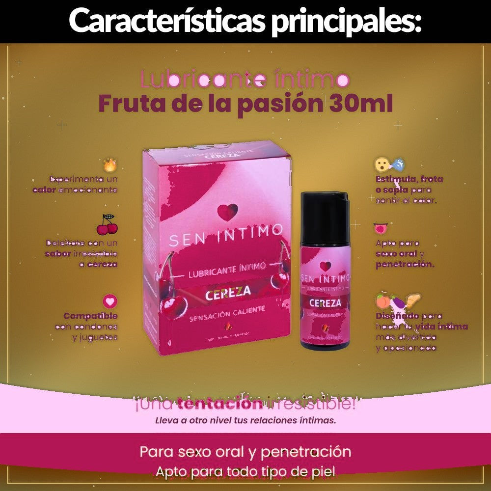 Lubricante Sabor Cereza Caliente 30ml - vista 2