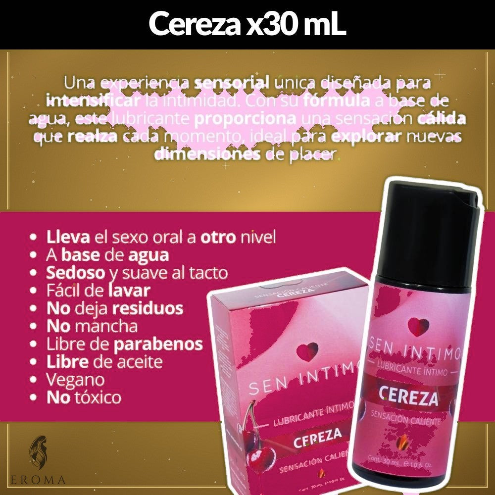 Lubricante Sabor Cereza Caliente 30ml - vista 3
