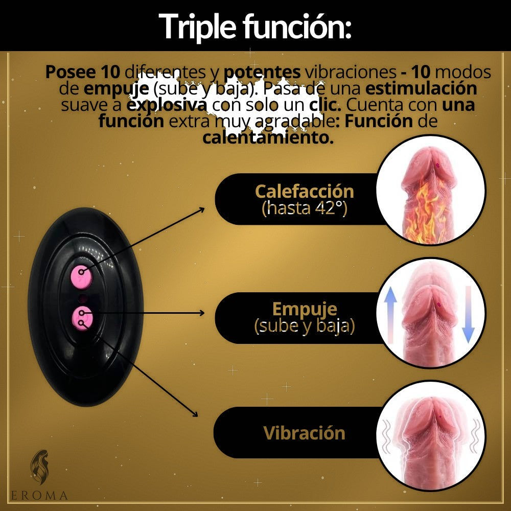 Dildo Térmico Sube y Baja 22,5cm - vista 3