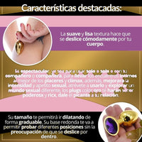 Plug Anal Acero Dorado Talla L - vista 4