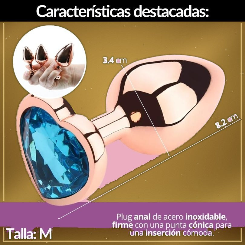 Plug Anal Joya Corazón Talla M - vista 3