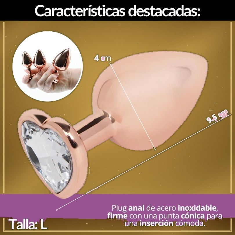 Plug Anal Joya Corazón Talla L - vista 2