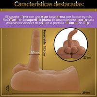 Dildo Torso Realista Textura Vértebra - vista 3