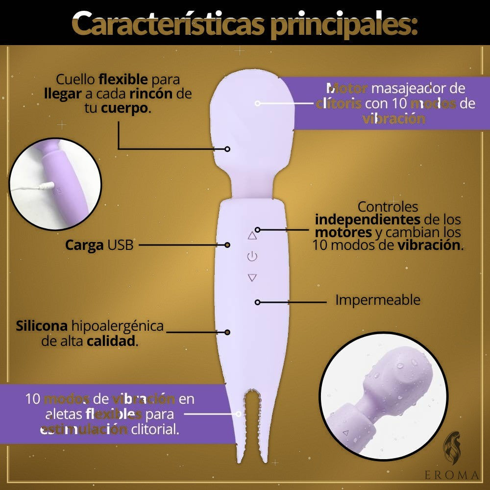 Vibrador 2 en 1 Masajeador de Clítoris - vista 2