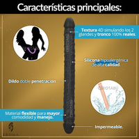 Dildo Doble Penetración XXL 43,5cm - vista 2