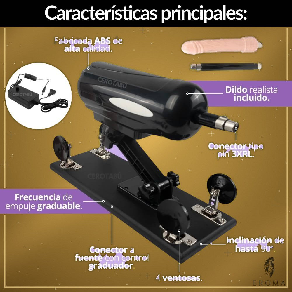 Sex Machine con Dildo Hasta 480 RPM - vista 2