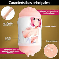 Masturbador Masculino 2 en 1 Cereza - vista 3