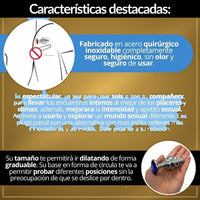 Plug Anal L en Acero con Relieve Panal - vista 6