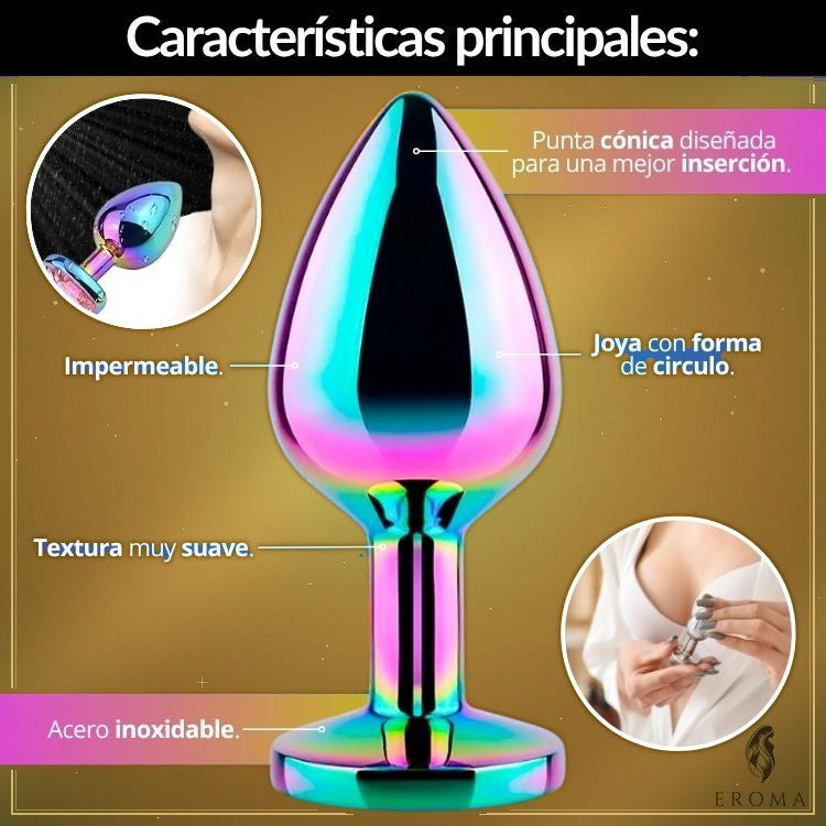 Plug Anal Tornasol Talla L en Acero - vista 2