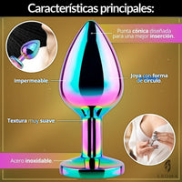 Plug Anal Tornasol Talla L en Acero - vista 2