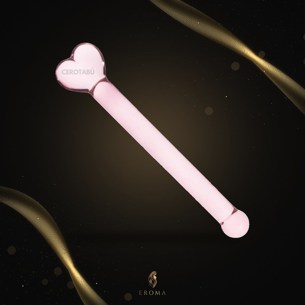 Dildo de Vidrio Heart 22cm Rosado